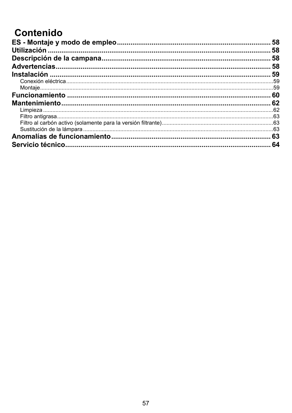 DE DIETRICH DHG1166X User Manual | Page 57 / 120