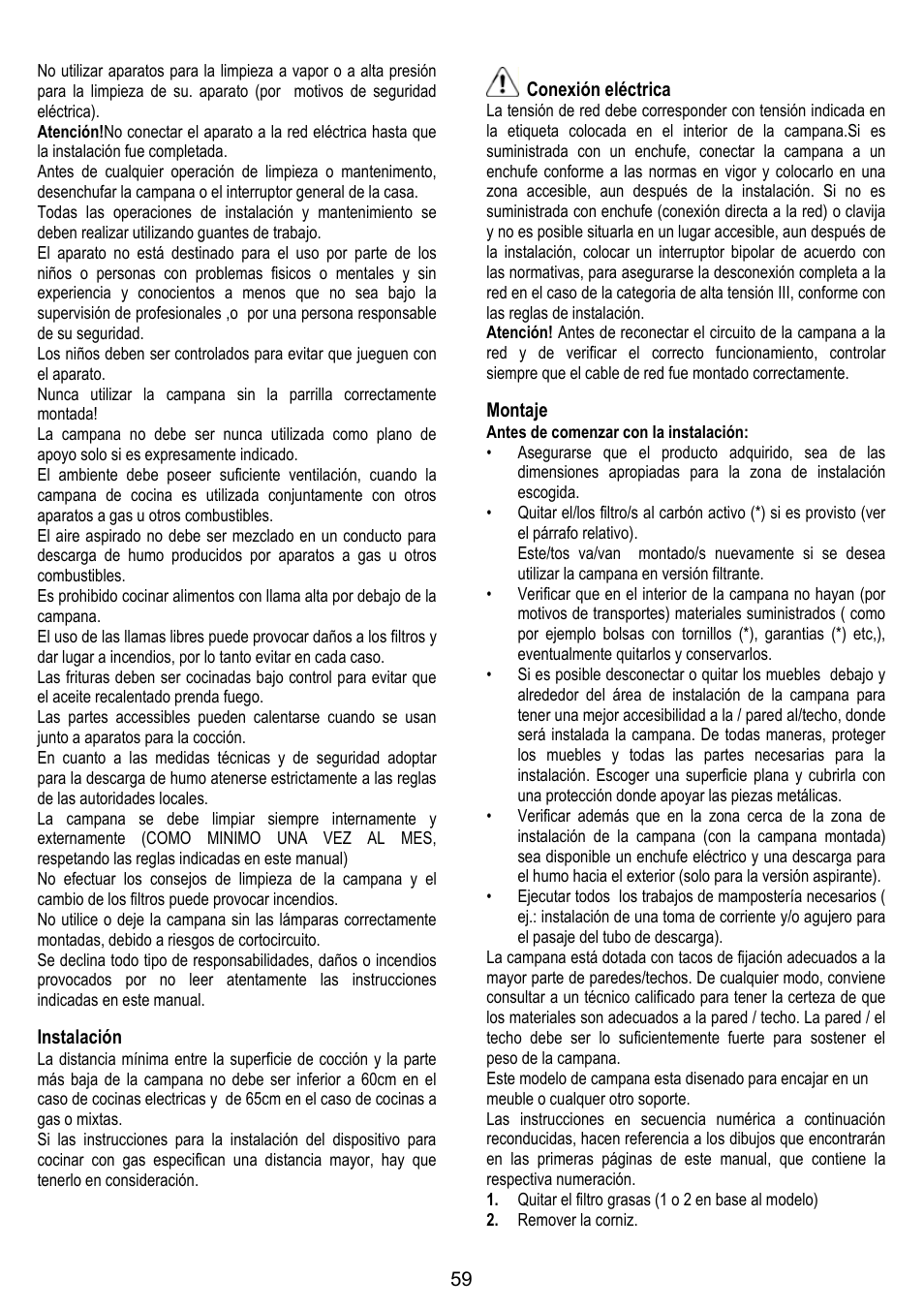 DE DIETRICH DHG1166X User Manual | Page 59 / 120