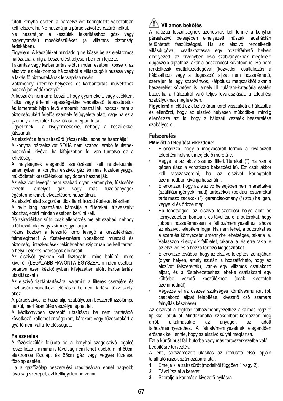 DE DIETRICH DHG1166X User Manual | Page 67 / 120