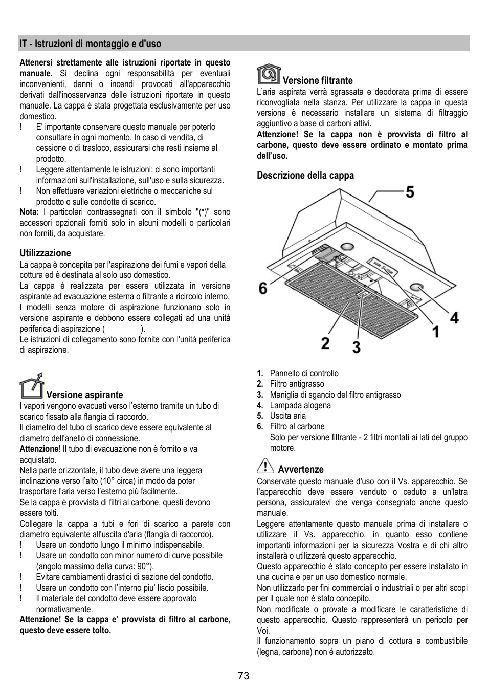 DE DIETRICH DHG1166X User Manual | Page 73 / 120