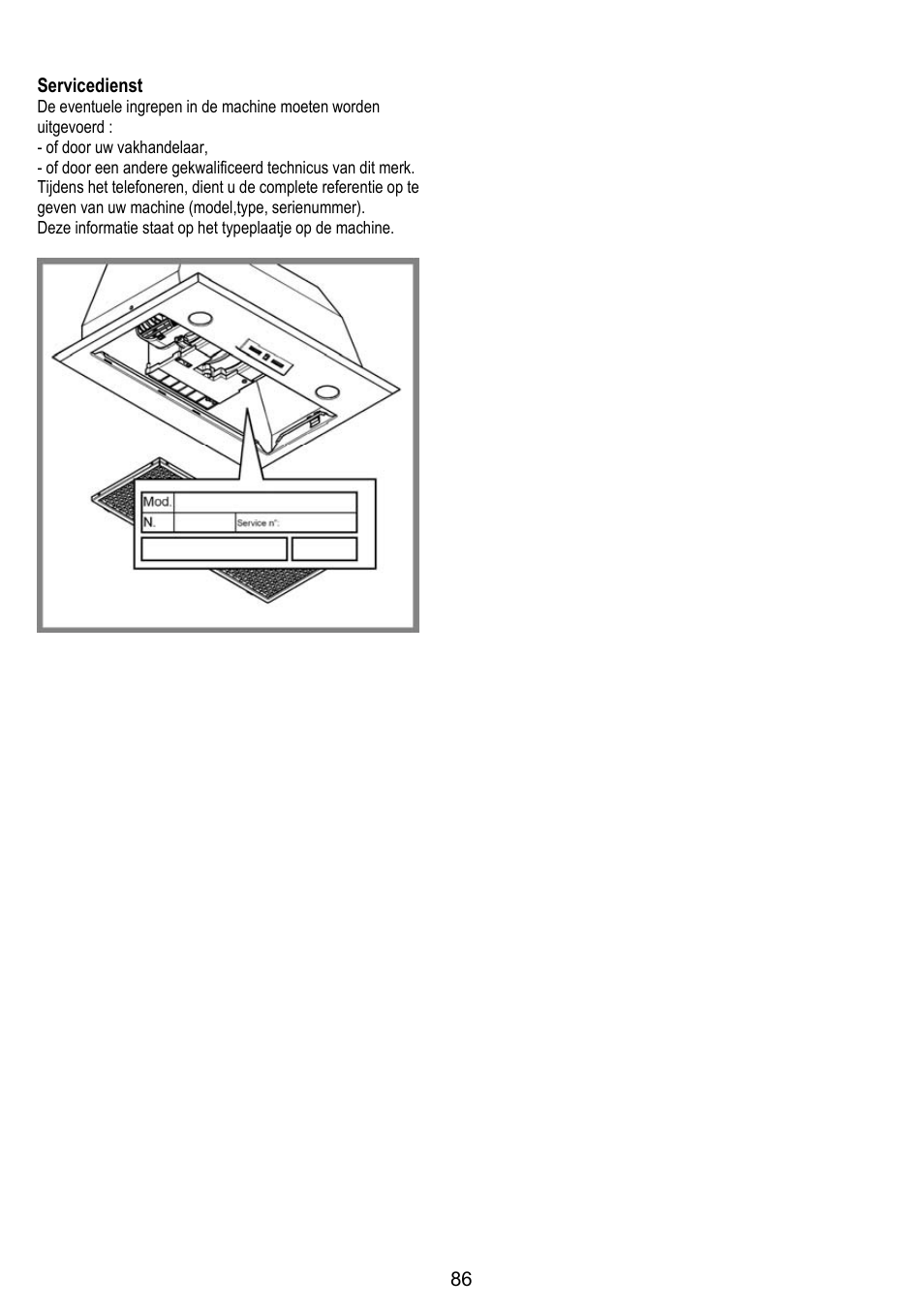 DE DIETRICH DHG1166X User Manual | Page 86 / 120