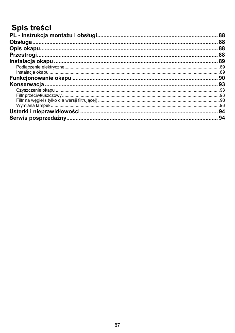 DE DIETRICH DHG1166X User Manual | Page 87 / 120