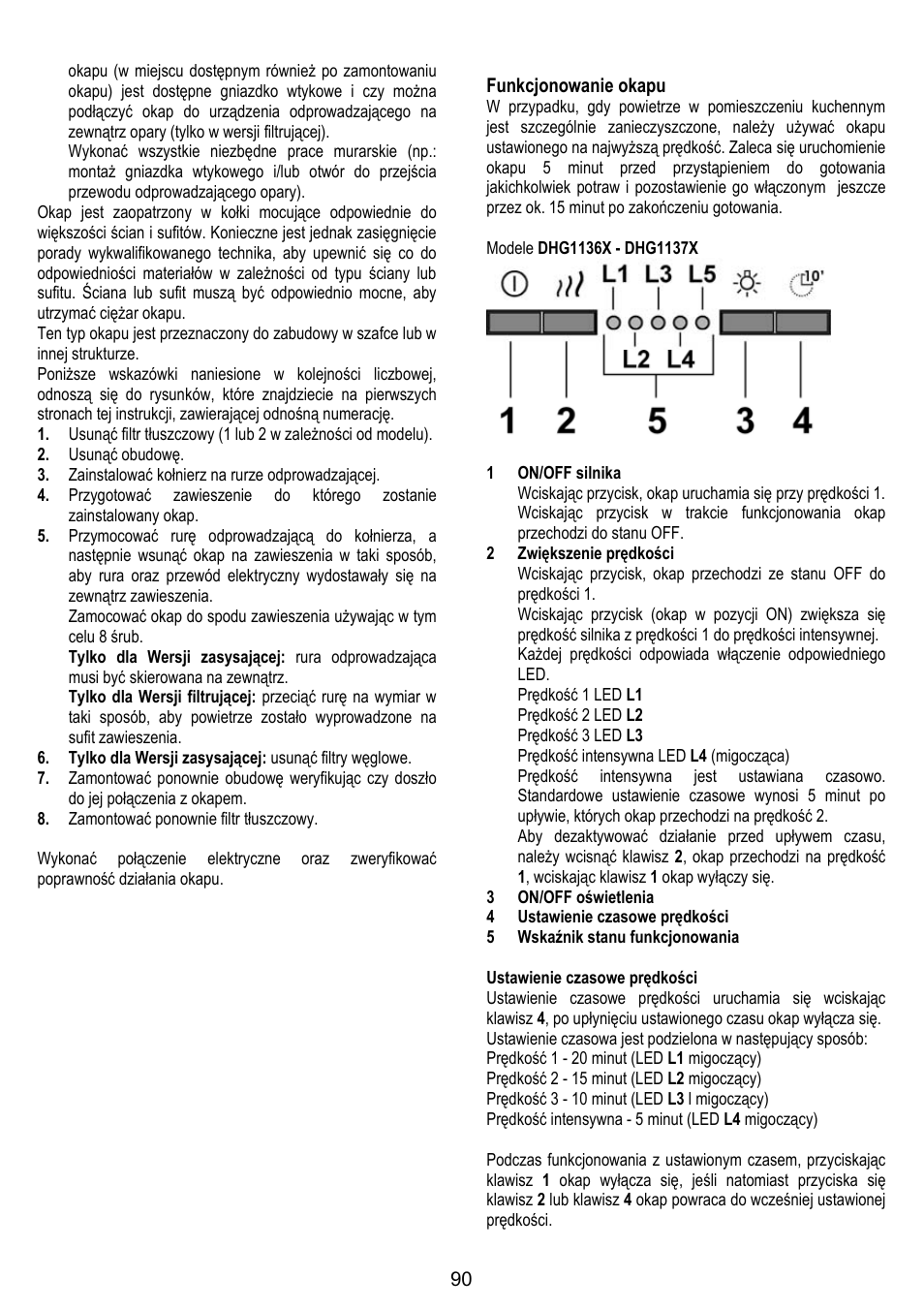 DE DIETRICH DHG1166X User Manual | Page 90 / 120