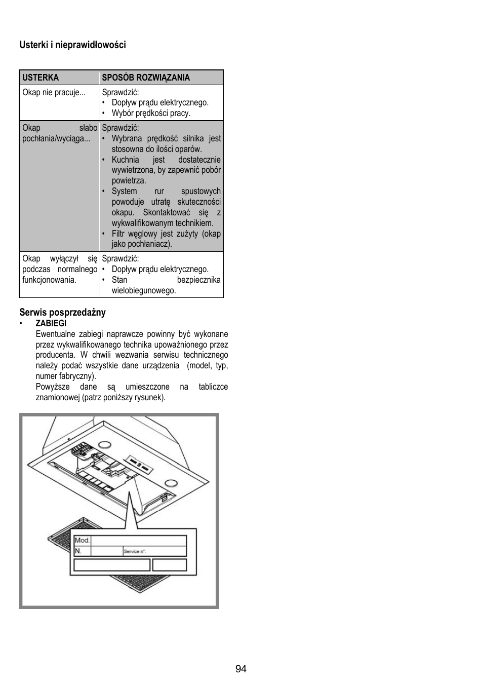 DE DIETRICH DHG1166X User Manual | Page 94 / 120