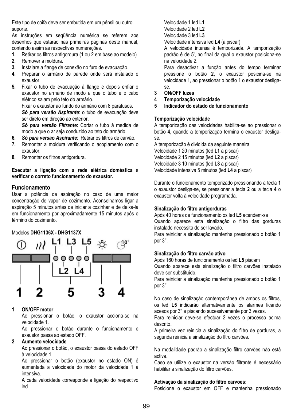 DE DIETRICH DHG1166X User Manual | Page 99 / 120