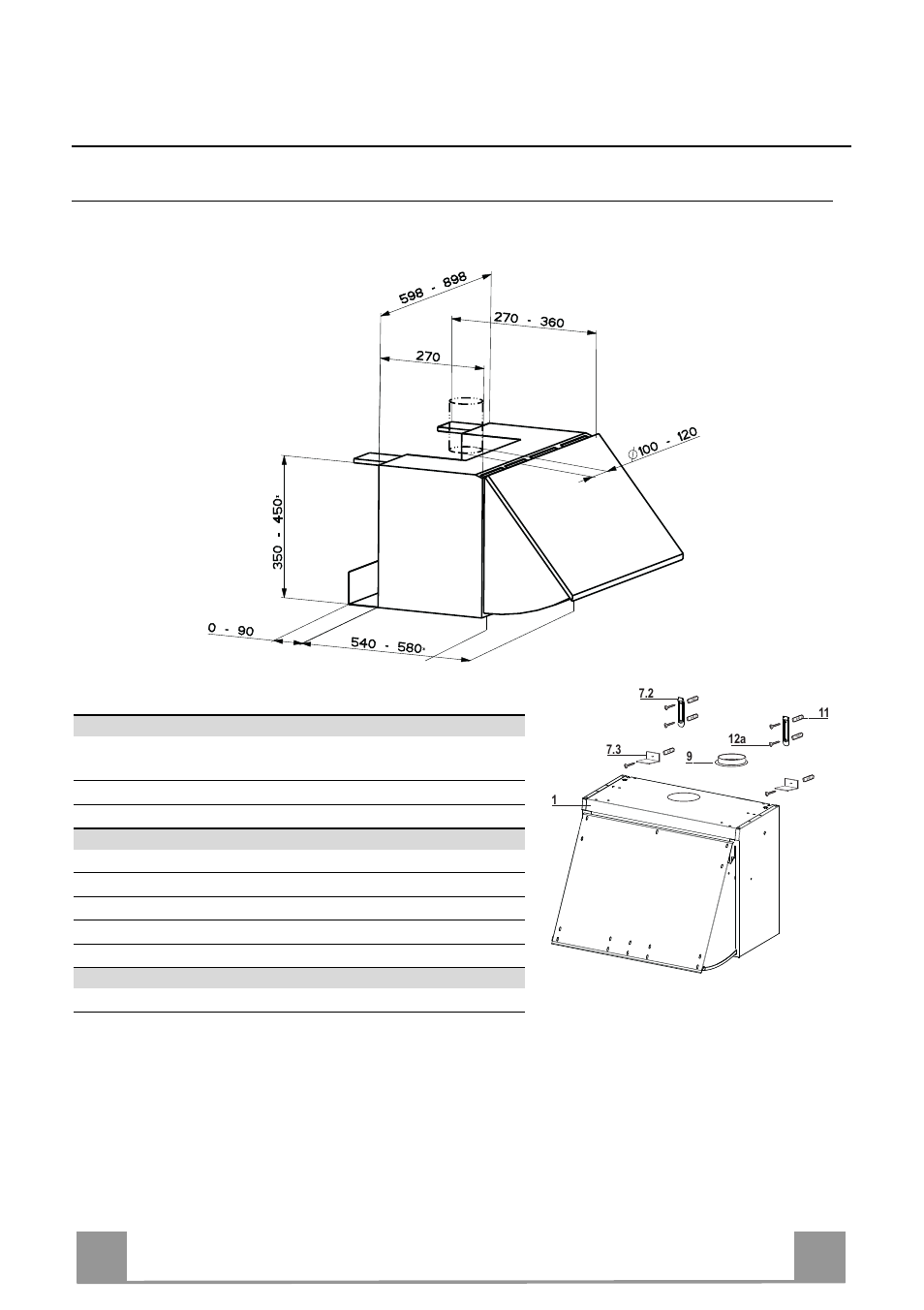 Characteristics, En 1 13, Dimensions | Components | DE DIETRICH DHE1149A User Manual | Page 13 / 44