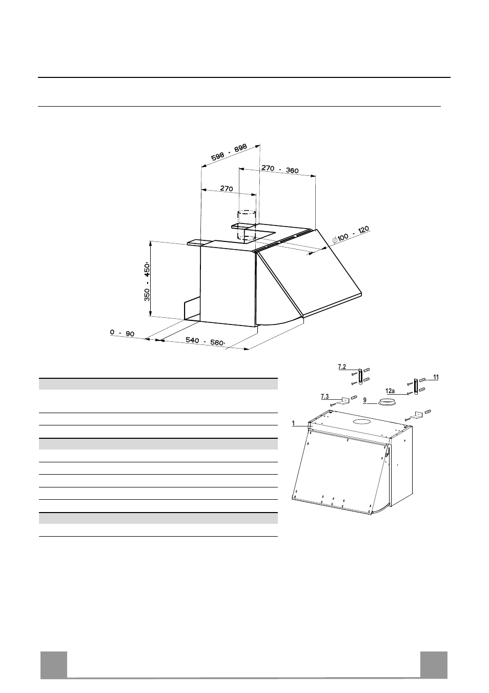Características, Pt 2 29, Dimensões | Componentes | DE DIETRICH DHE1149A User Manual | Page 29 / 44