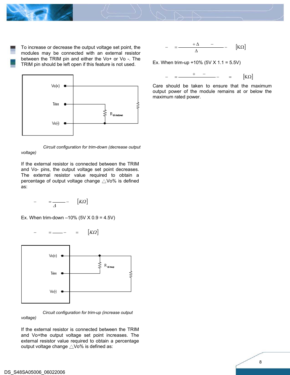 Delta Electronics S48SA User Manual | Page 8 / 13