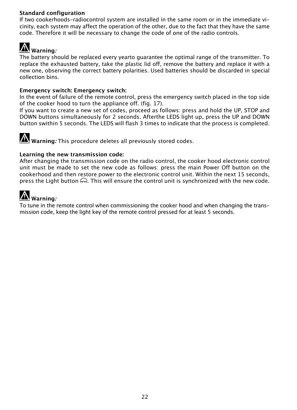 DE DIETRICH DHD1190B User Manual | Page 22 / 65