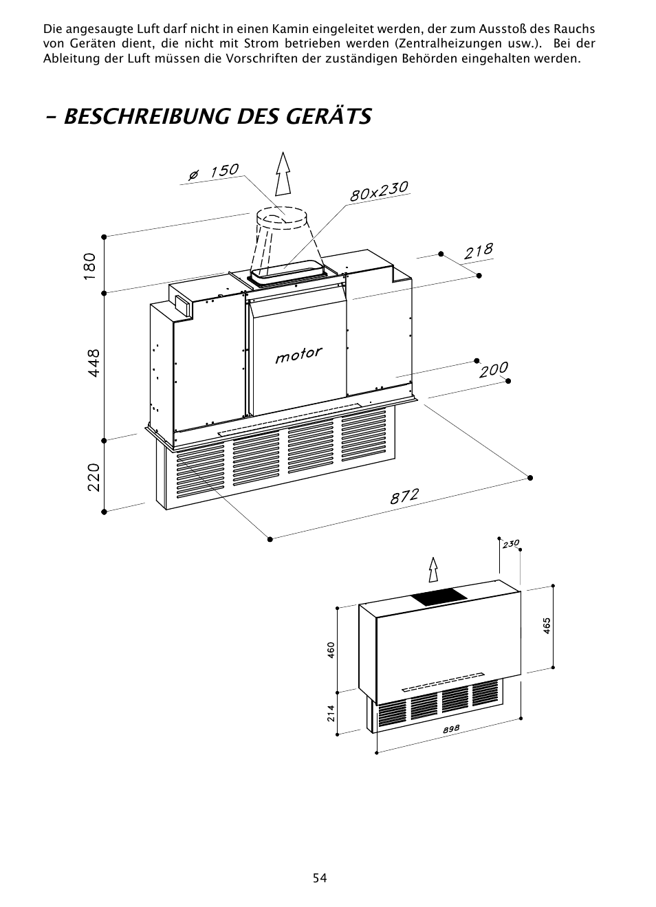 Beschreibung des geräts | DE DIETRICH DHD1190B User Manual | Page 54 / 65