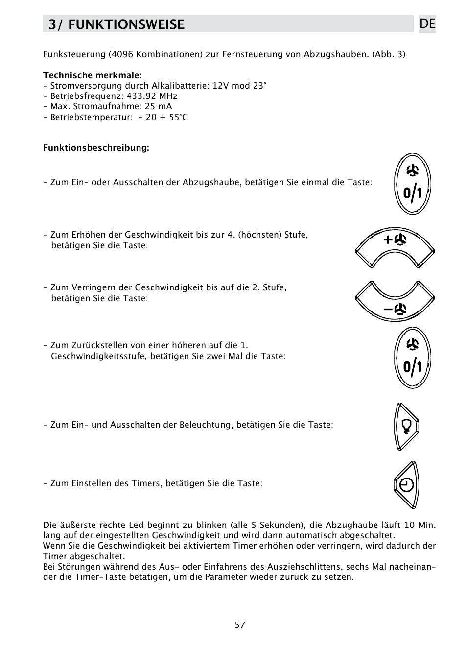 3/ funktionsweise de | DE DIETRICH DHD1190B User Manual | Page 57 / 65