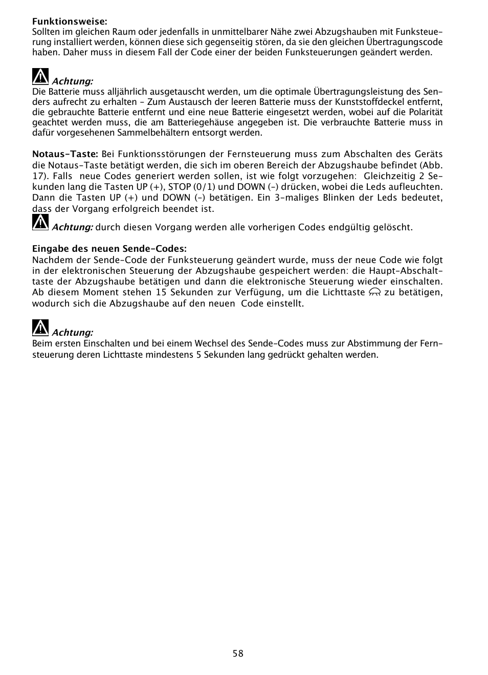 DE DIETRICH DHD1190B User Manual | Page 58 / 65
