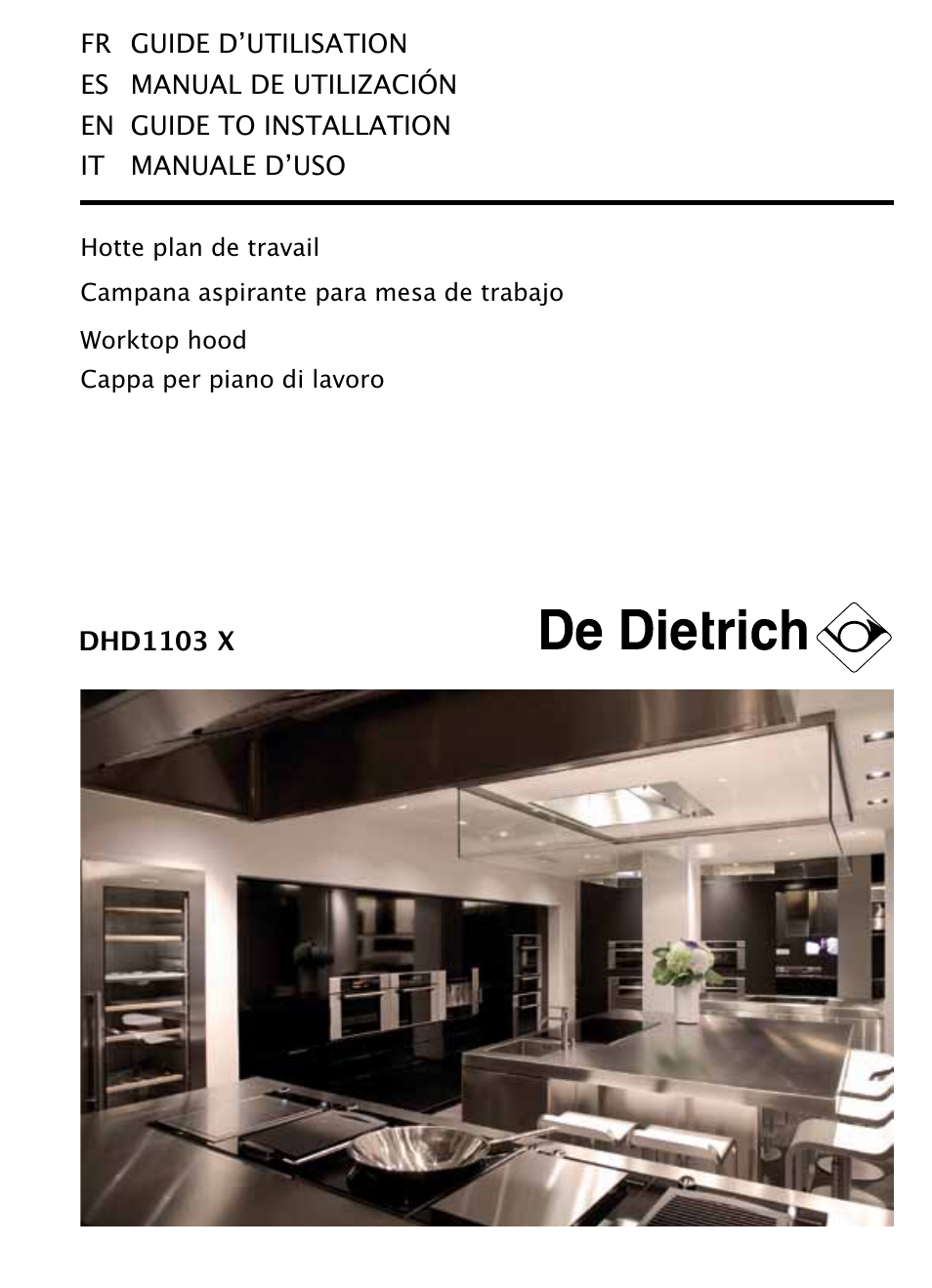 DE DIETRICH DHD1103X User Manual | 48 pages