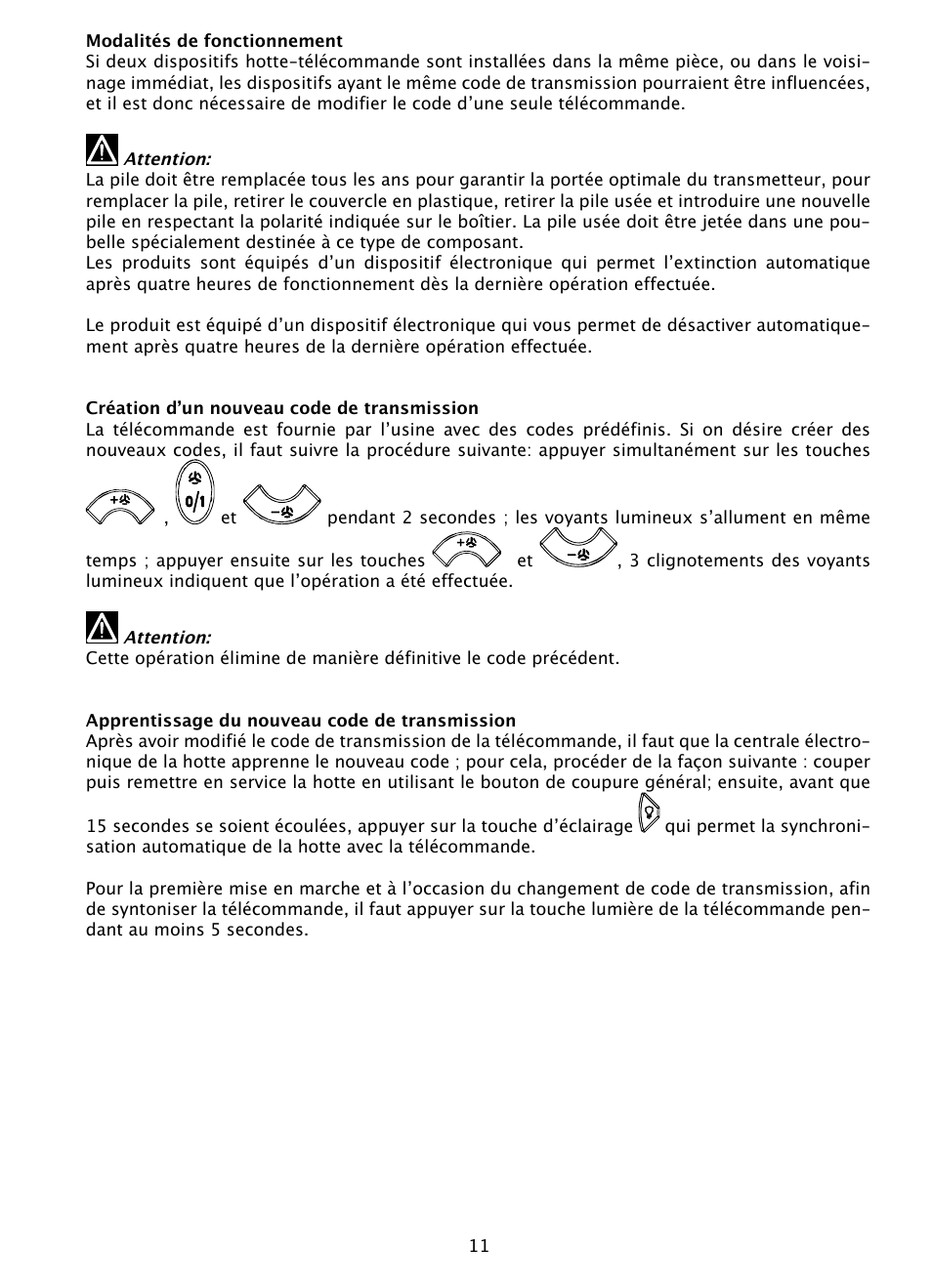DE DIETRICH DHD1131 User Manual | Page 11 / 66