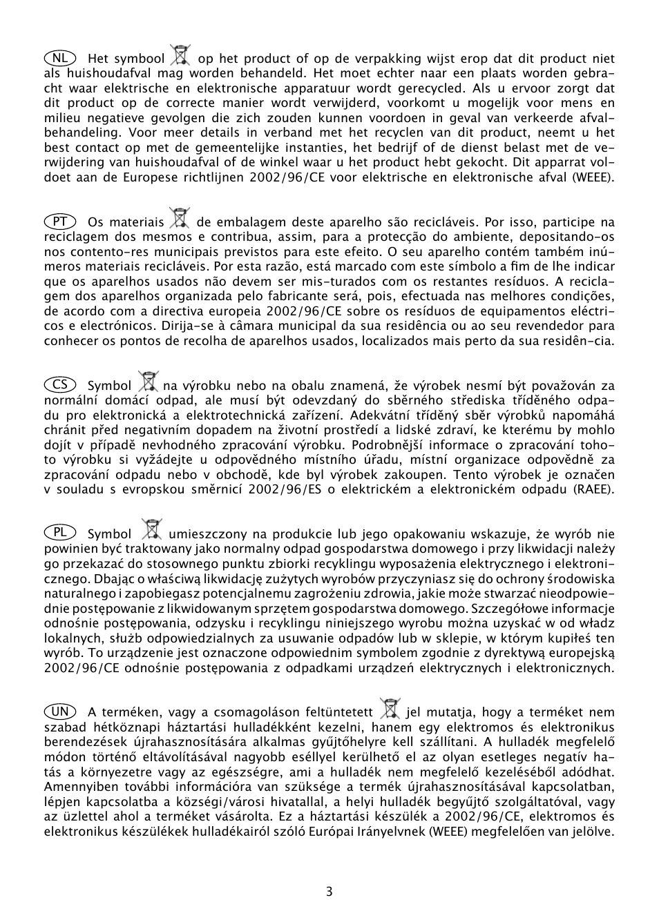 DE DIETRICH DHD585XE1 User Manual | Page 3 / 152