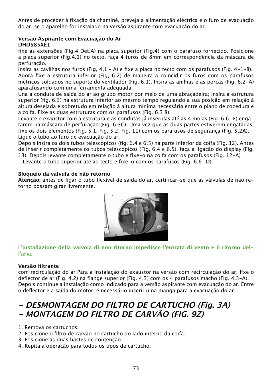 DE DIETRICH DHD585XE1 User Manual | Page 73 / 152