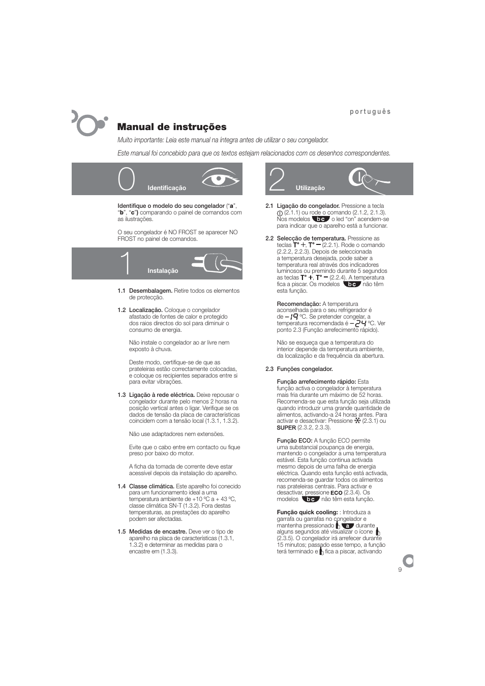 Manual de instruções | DE DIETRICH DFN1324i User Manual | Page 11 / 82