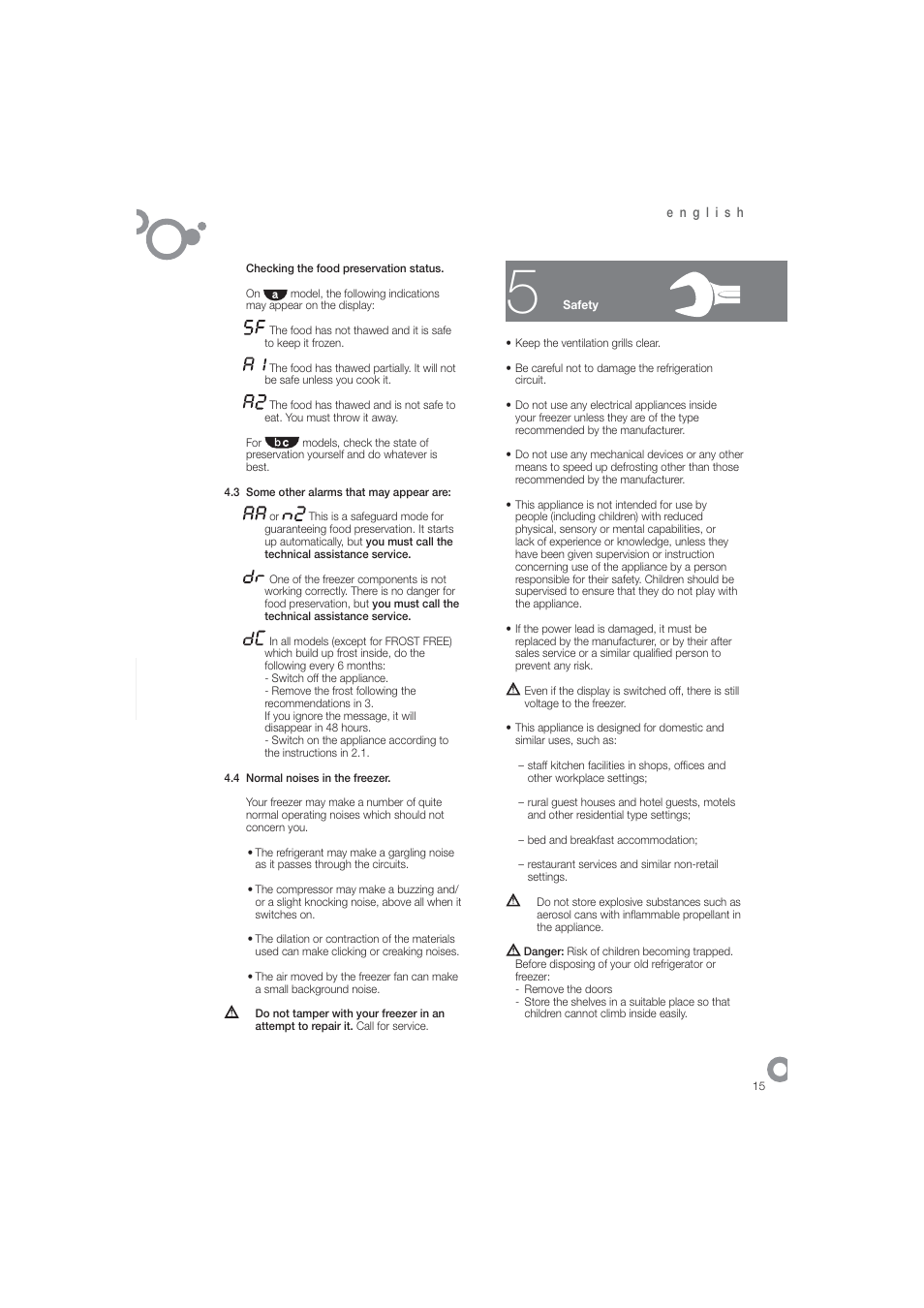 DE DIETRICH DFN1324i User Manual | Page 17 / 82