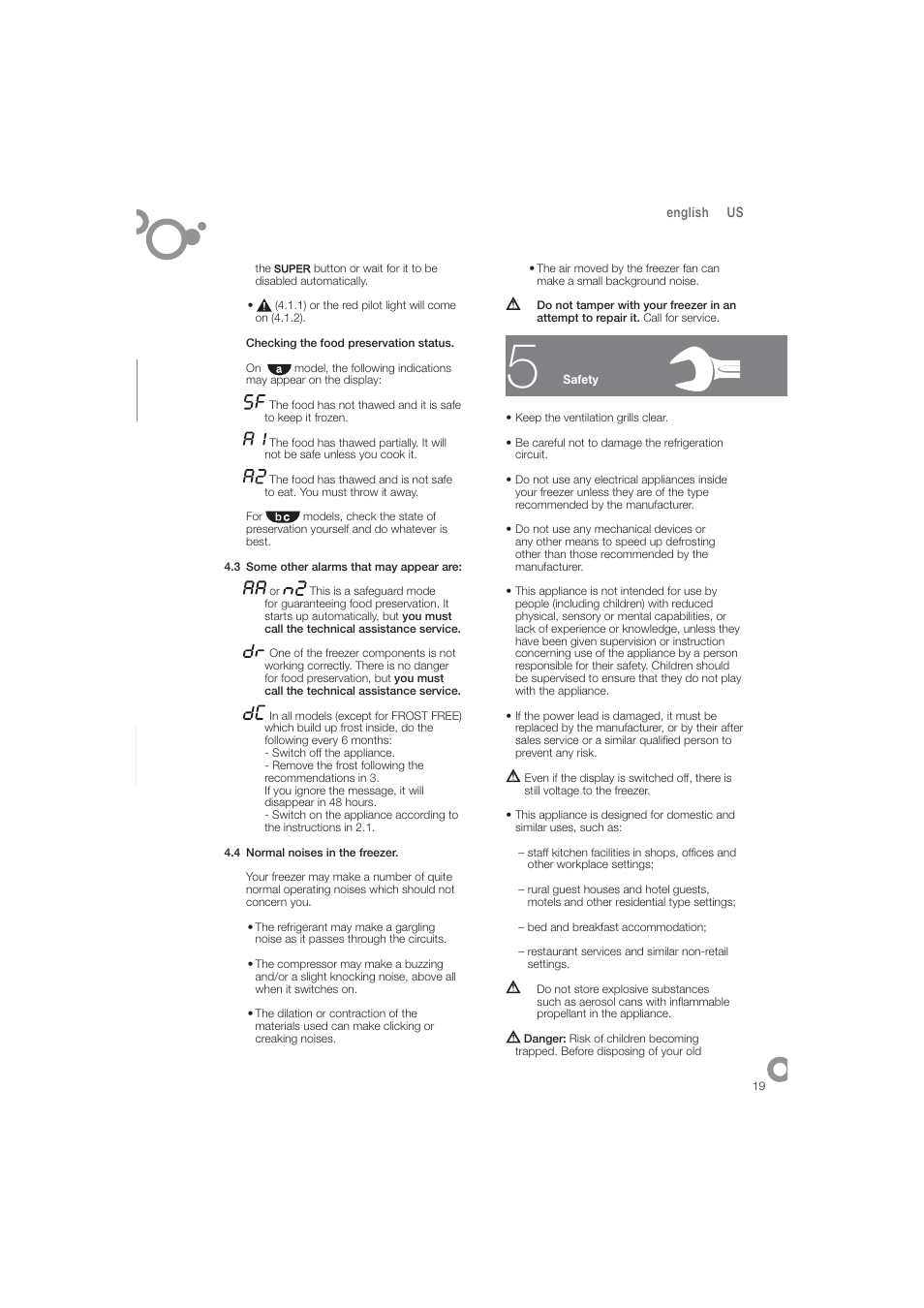 DE DIETRICH DFN1324i User Manual | Page 21 / 82