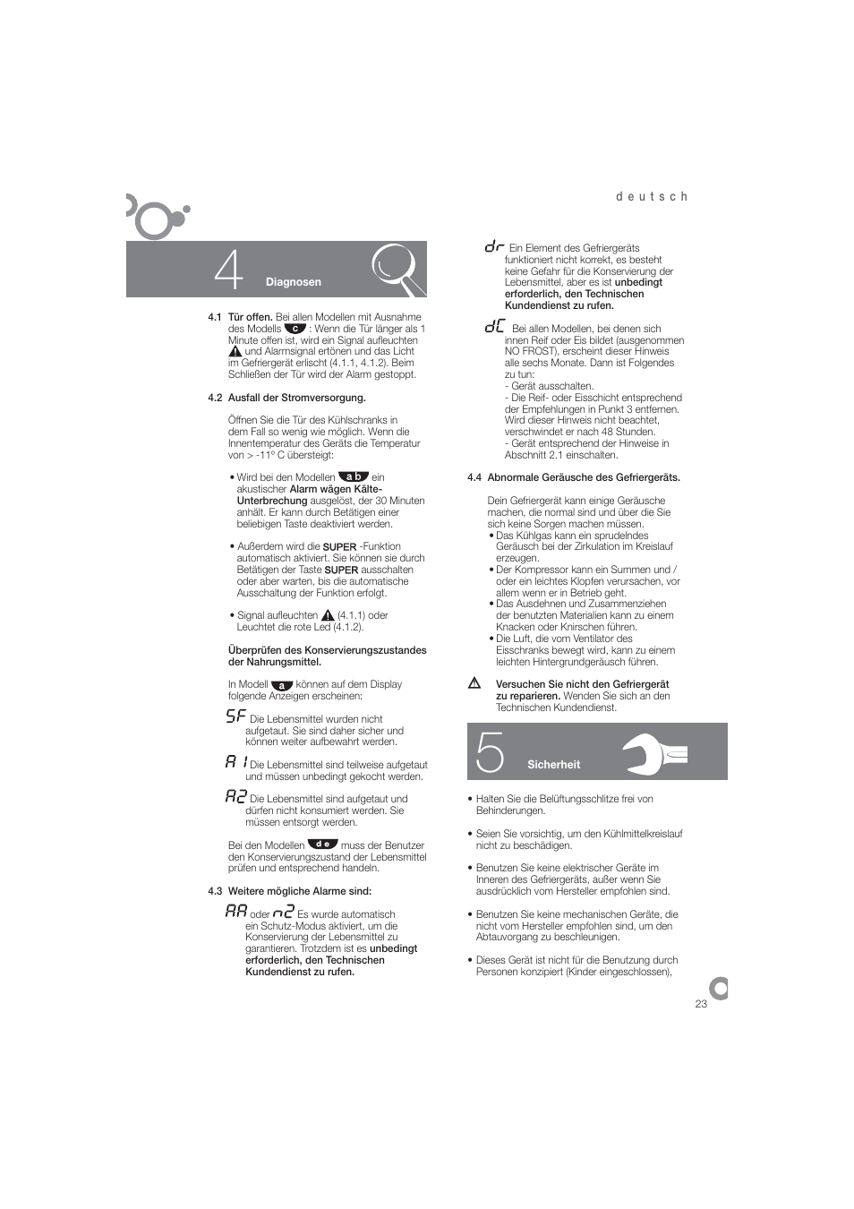 DE DIETRICH DFN1324i User Manual | Page 25 / 82