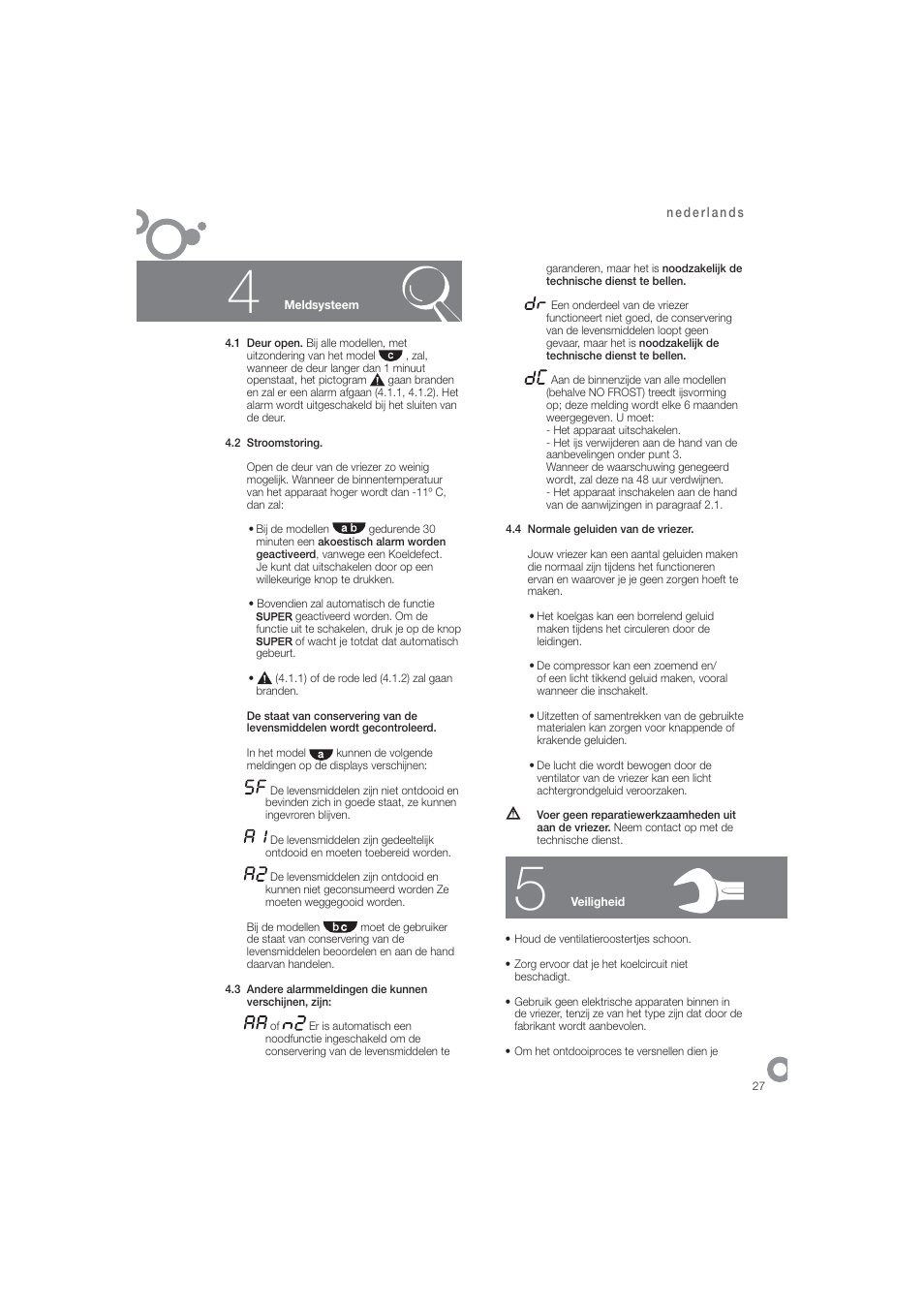 DE DIETRICH DFN1324i User Manual | Page 29 / 82