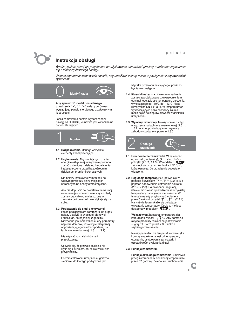 Instrukcja obsugi | DE DIETRICH DFN1324i User Manual | Page 43 / 82