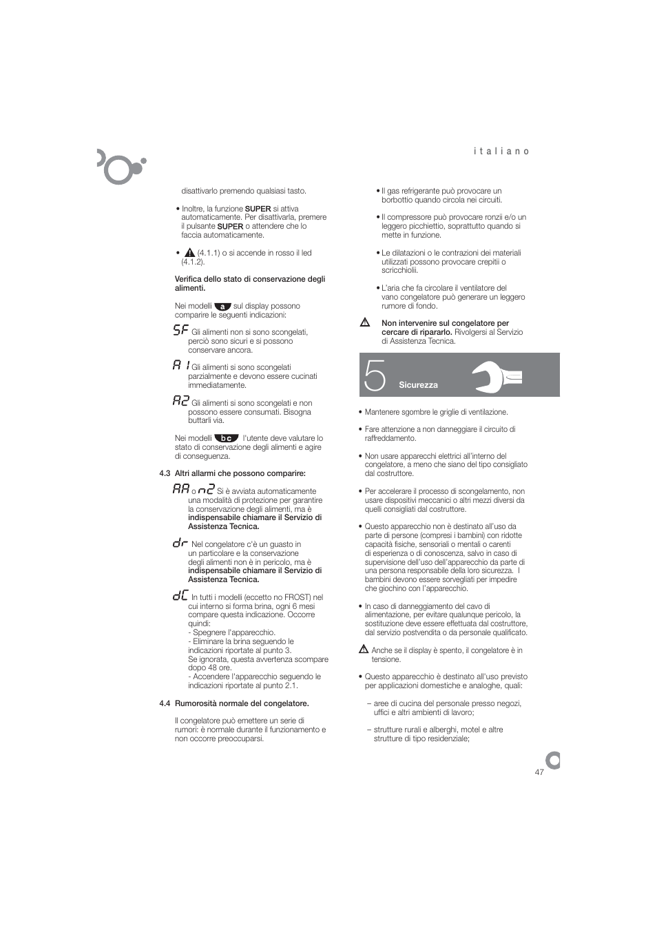 DE DIETRICH DFN1324i User Manual | Page 49 / 82