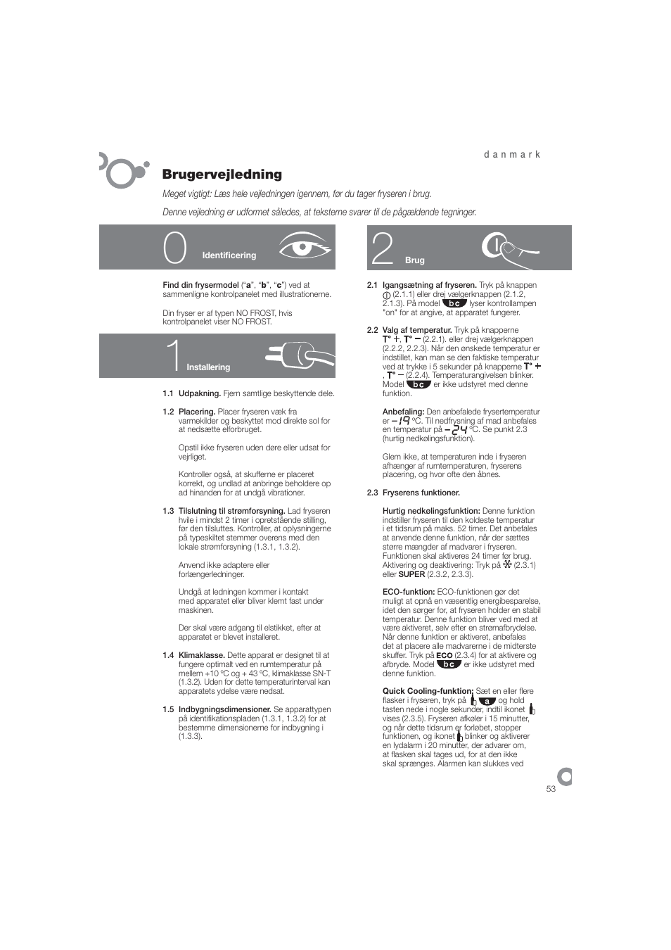 Brugervejledning | DE DIETRICH DFN1324i User Manual | Page 55 / 82