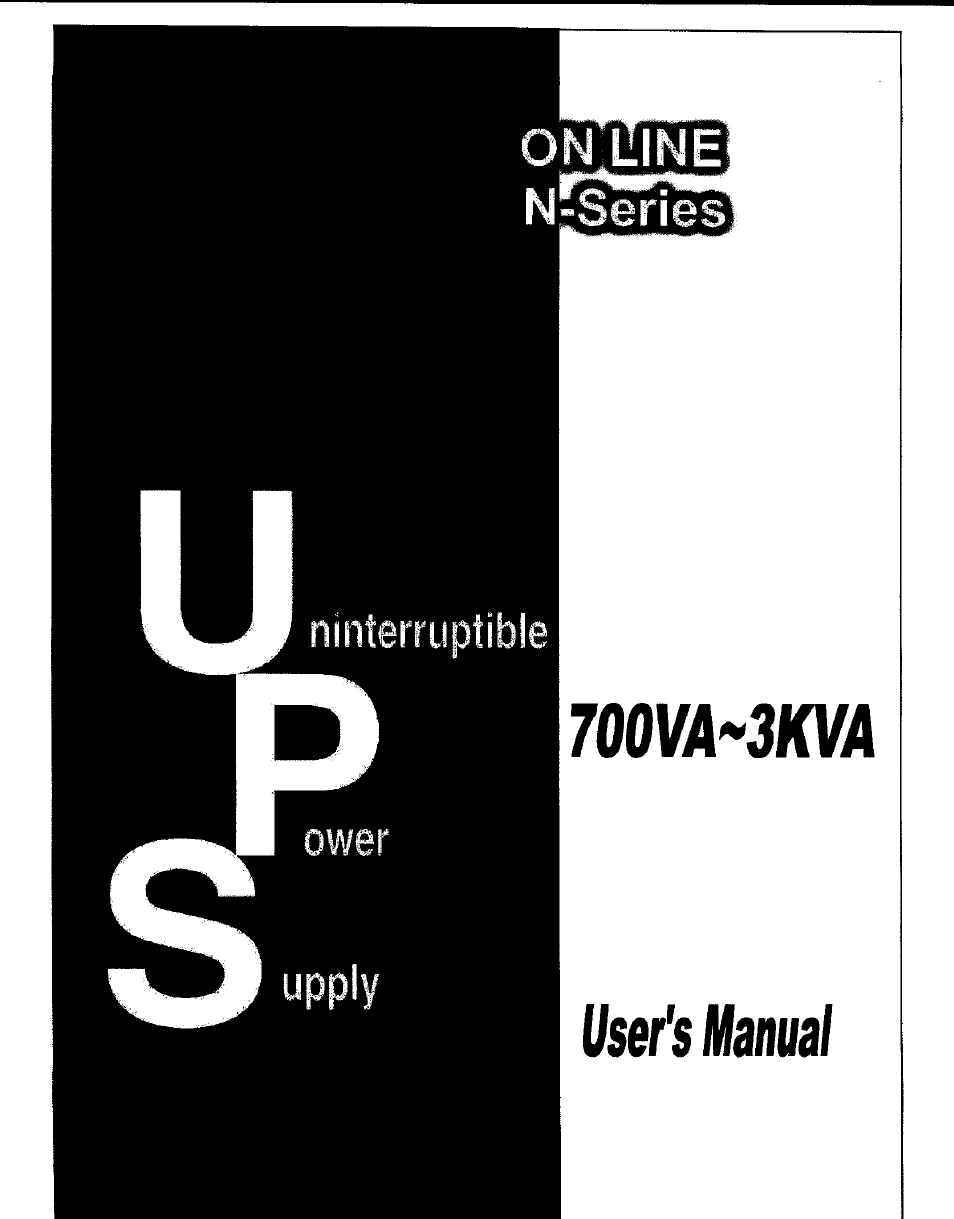 Delta Electronics 700VA User Manual | 31 pages