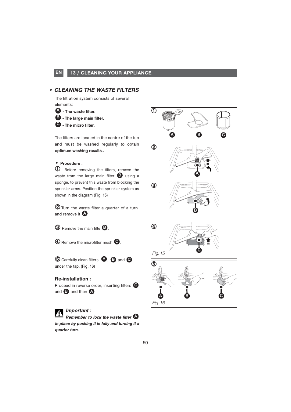 DE DIETRICH DQC840BE1 User Manual | Page 21 / 31