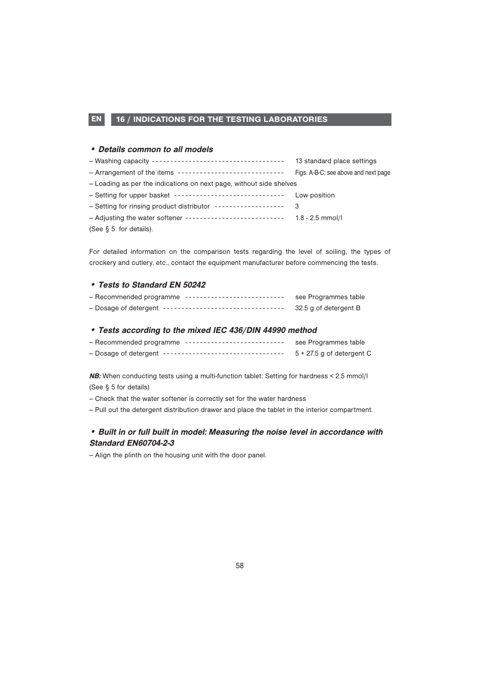 DE DIETRICH DQC840BE1 User Manual | Page 29 / 31