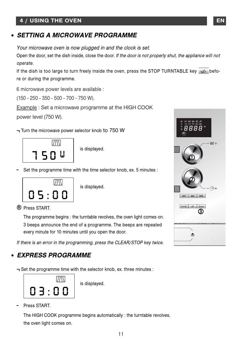 DE DIETRICH DME1115 User Manual | Page 11 / 16