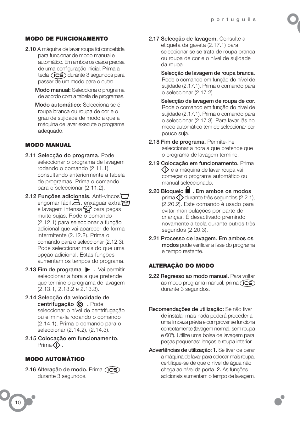 DE DIETRICH DFW1084WA User Manual | Page 10 / 56