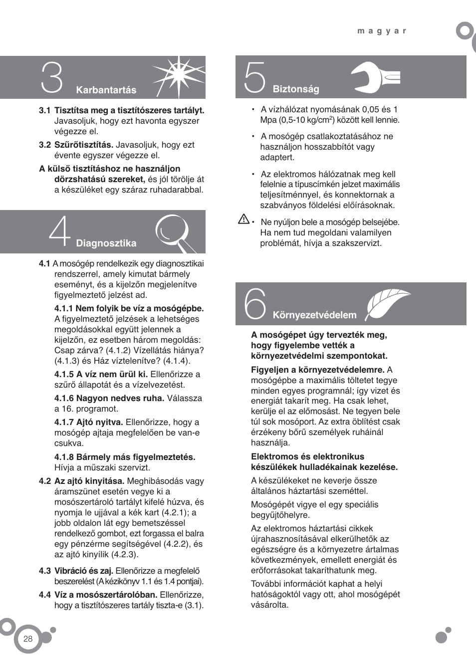 DE DIETRICH DFW1084WA User Manual | Page 28 / 56