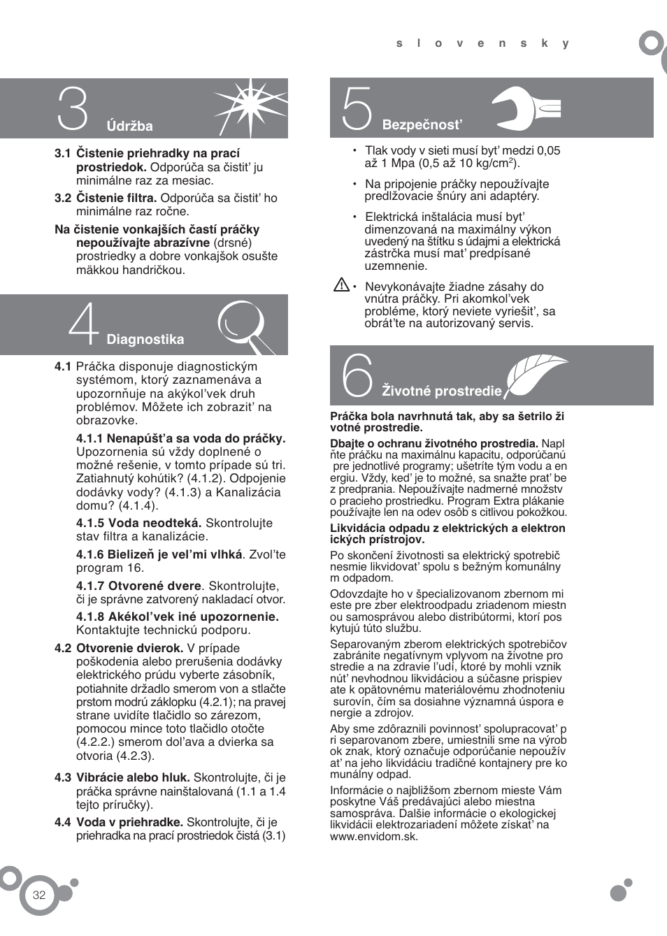DE DIETRICH DFW1084WA User Manual | Page 32 / 56