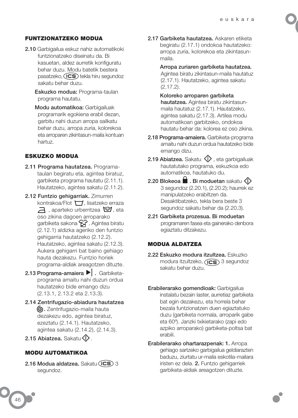 DE DIETRICH DFW1084WA User Manual | Page 46 / 56