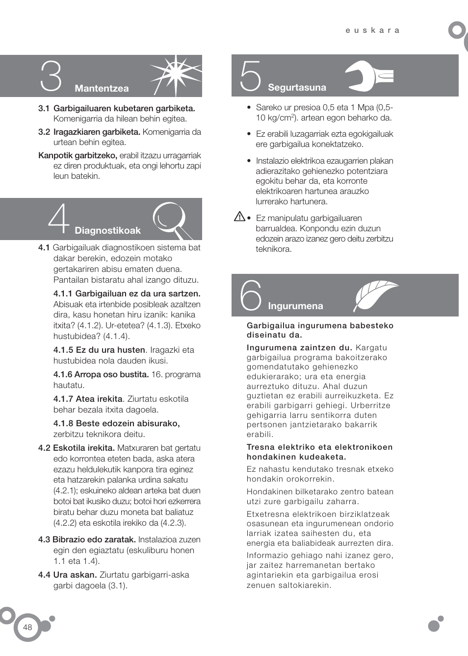 DE DIETRICH DFW1084WA User Manual | Page 48 / 56