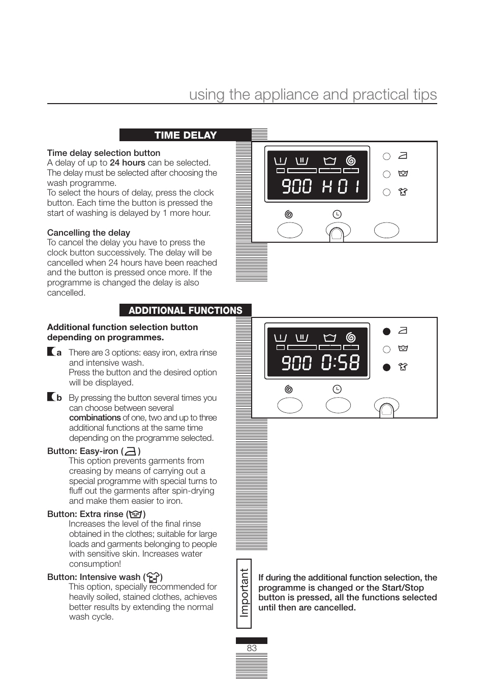 Using the appliance and practical tips | DE DIETRICH DLZ614BE1 User Manual | Page 37 / 46