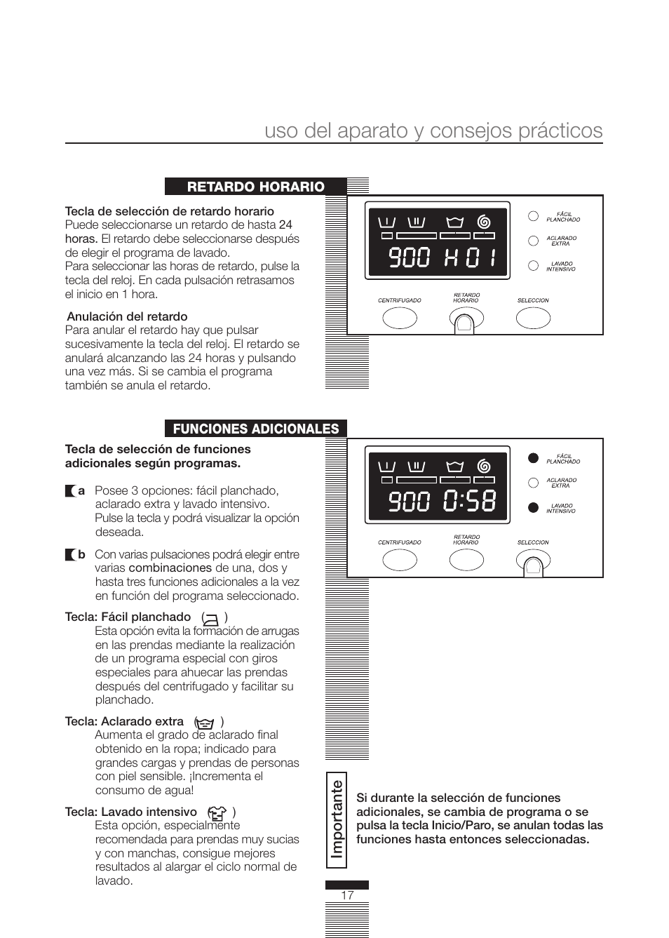 Uso del aparato y consejos prácticos | DE DIETRICH DLZ614JE1 User Manual | Page 17 / 92