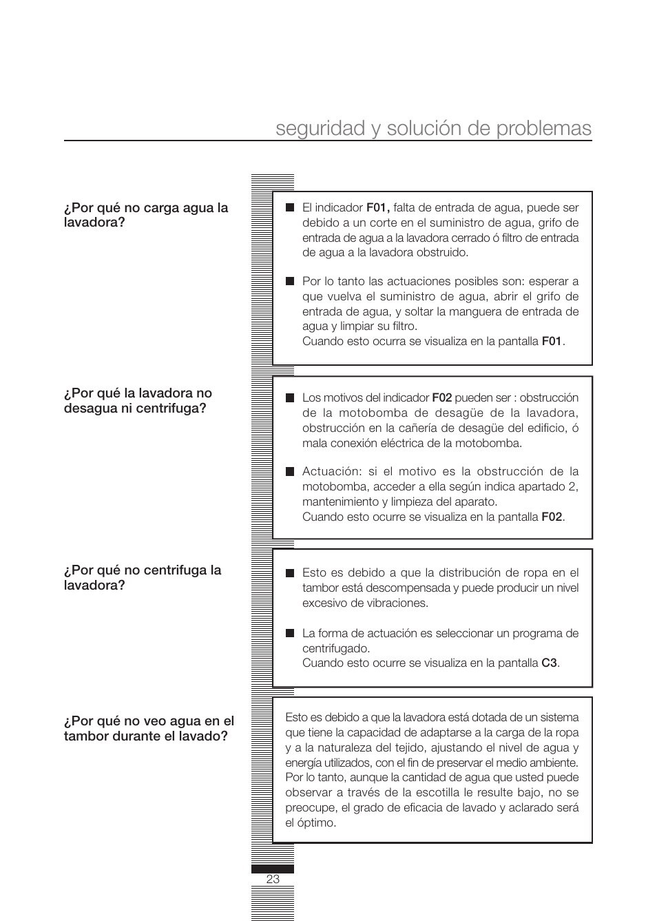 Seguridad y solución de problemas | DE DIETRICH DLZ692JE1 User Manual | Page 23 / 92