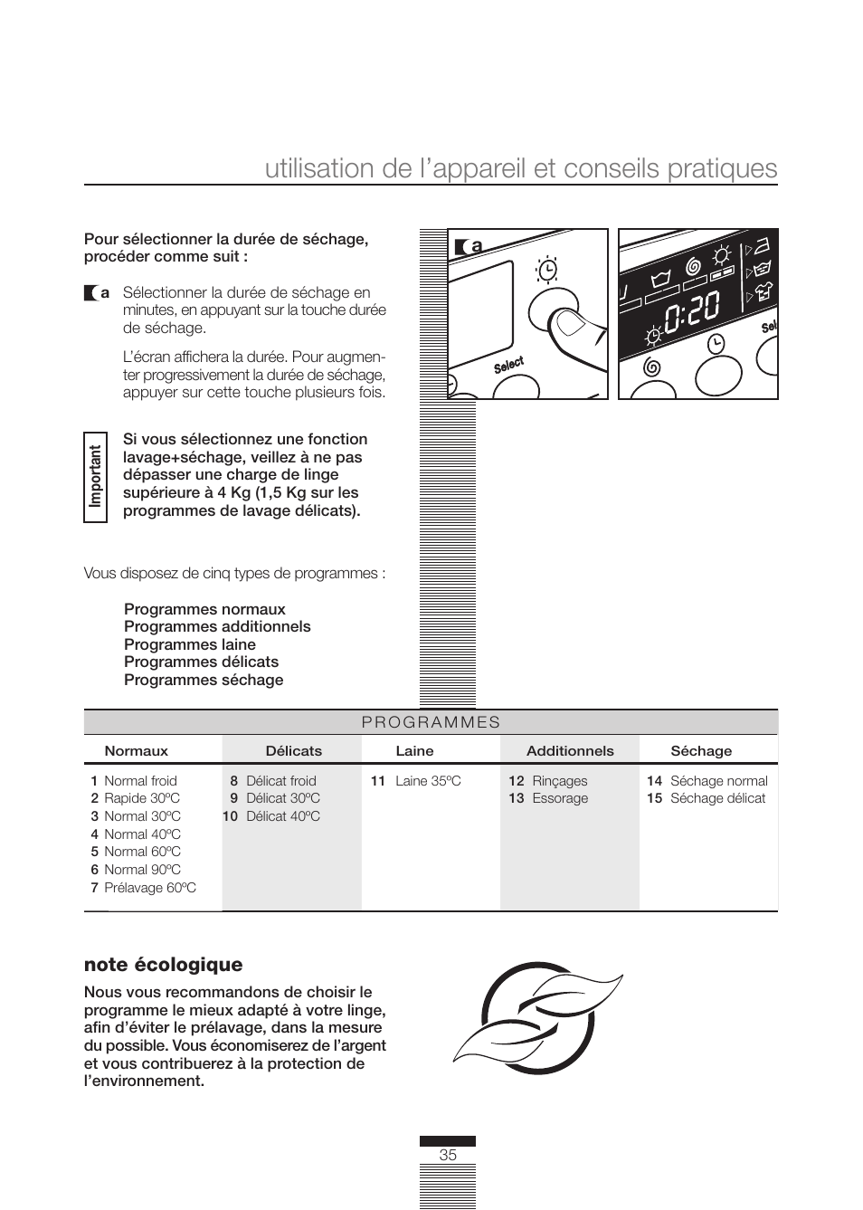 Utilisation de l’appareil et conseils pratiques | DE DIETRICH DLZ692JE1 User Manual | Page 35 / 92