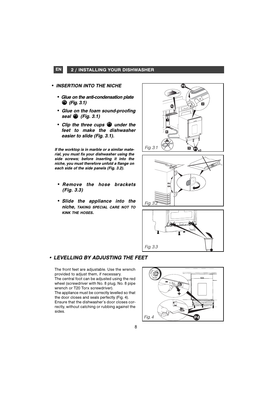 DE DIETRICH DVH1150 User Manual | Page 8 / 12