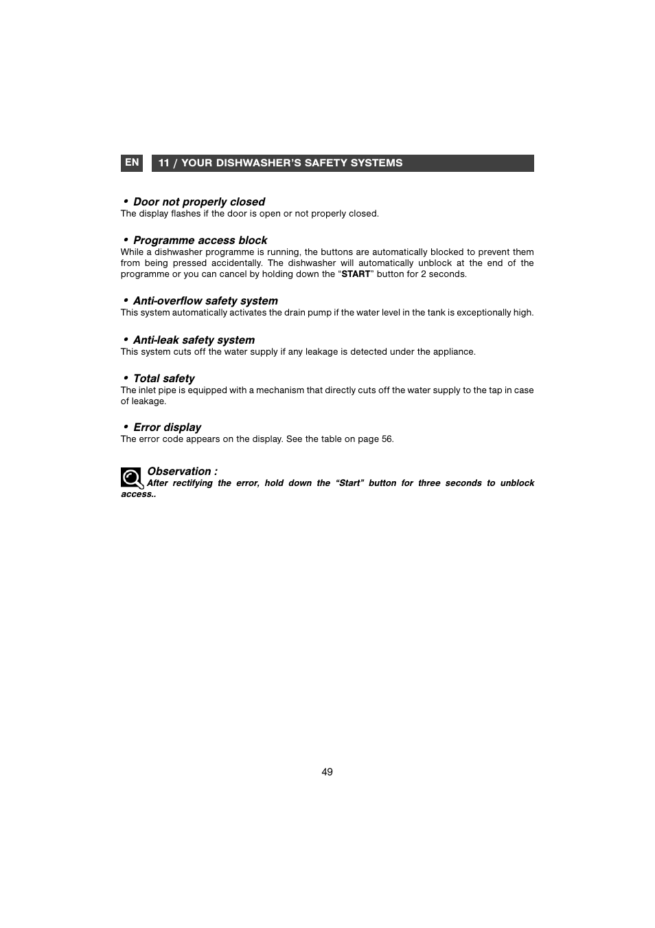 DE DIETRICH DVH1150 User Manual | Page 18 / 33