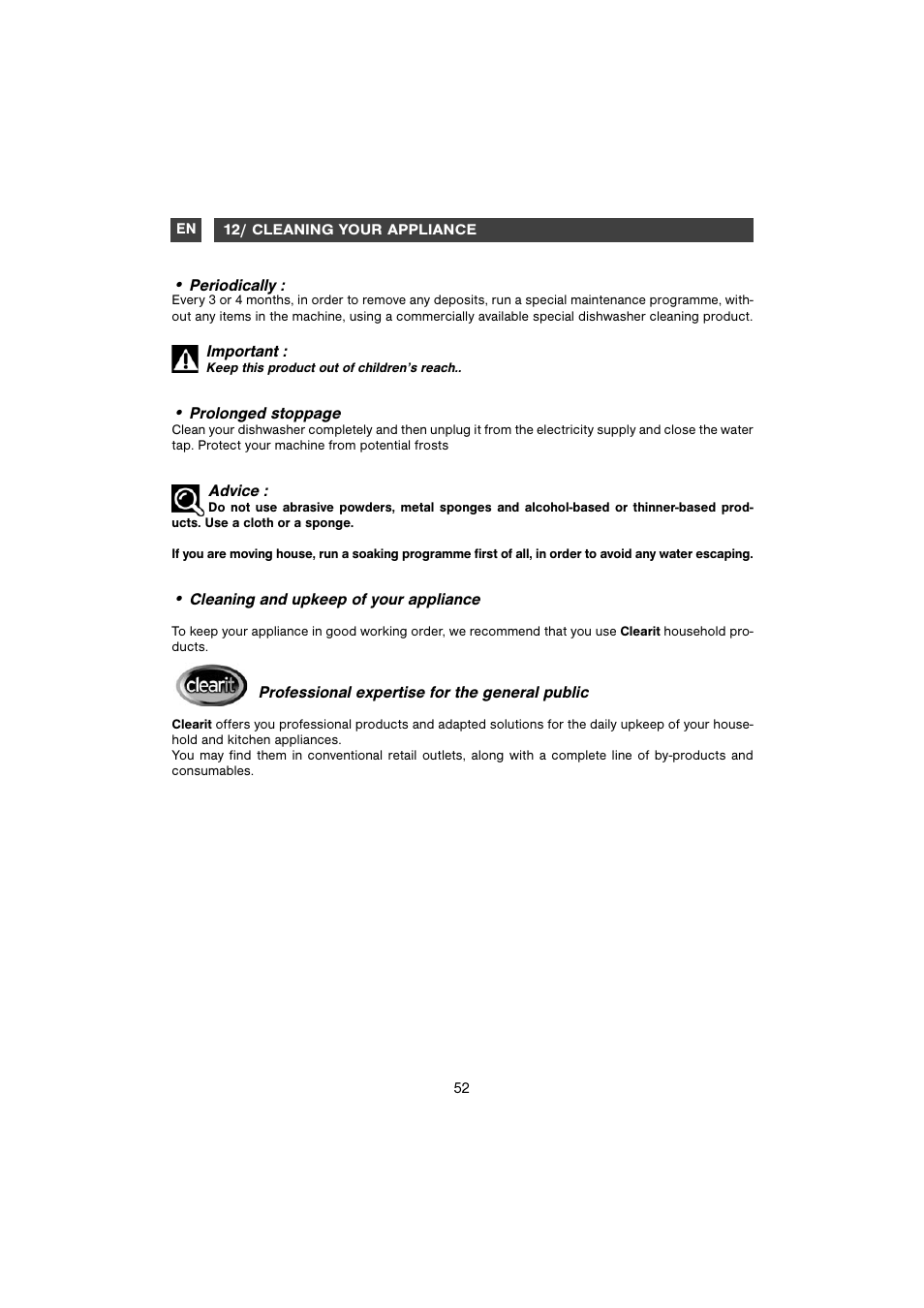 DE DIETRICH DVC829WE1/XE1 User Manual | Page 22 / 34