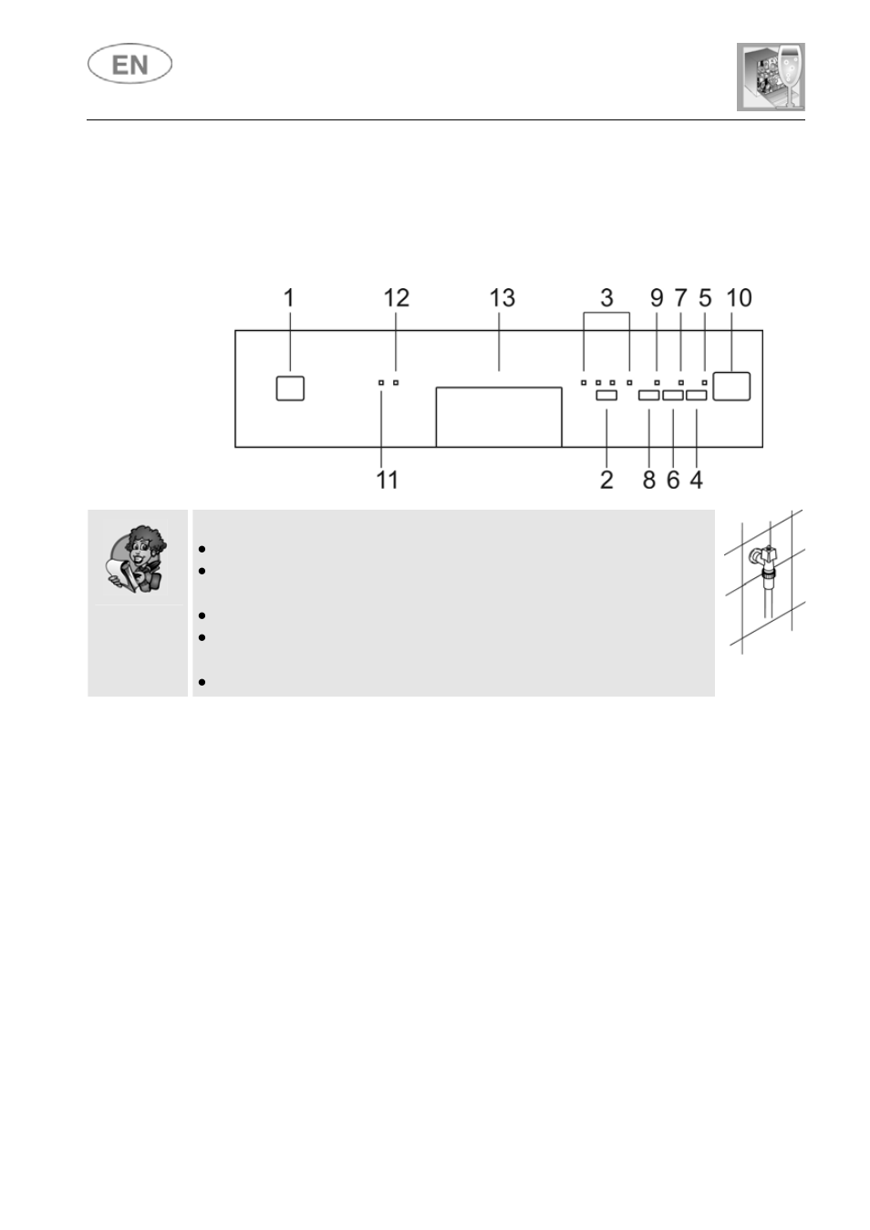 User instructions, 2 washing programs | DE DIETRICH DVY1010 User Manual | Page 14 / 33