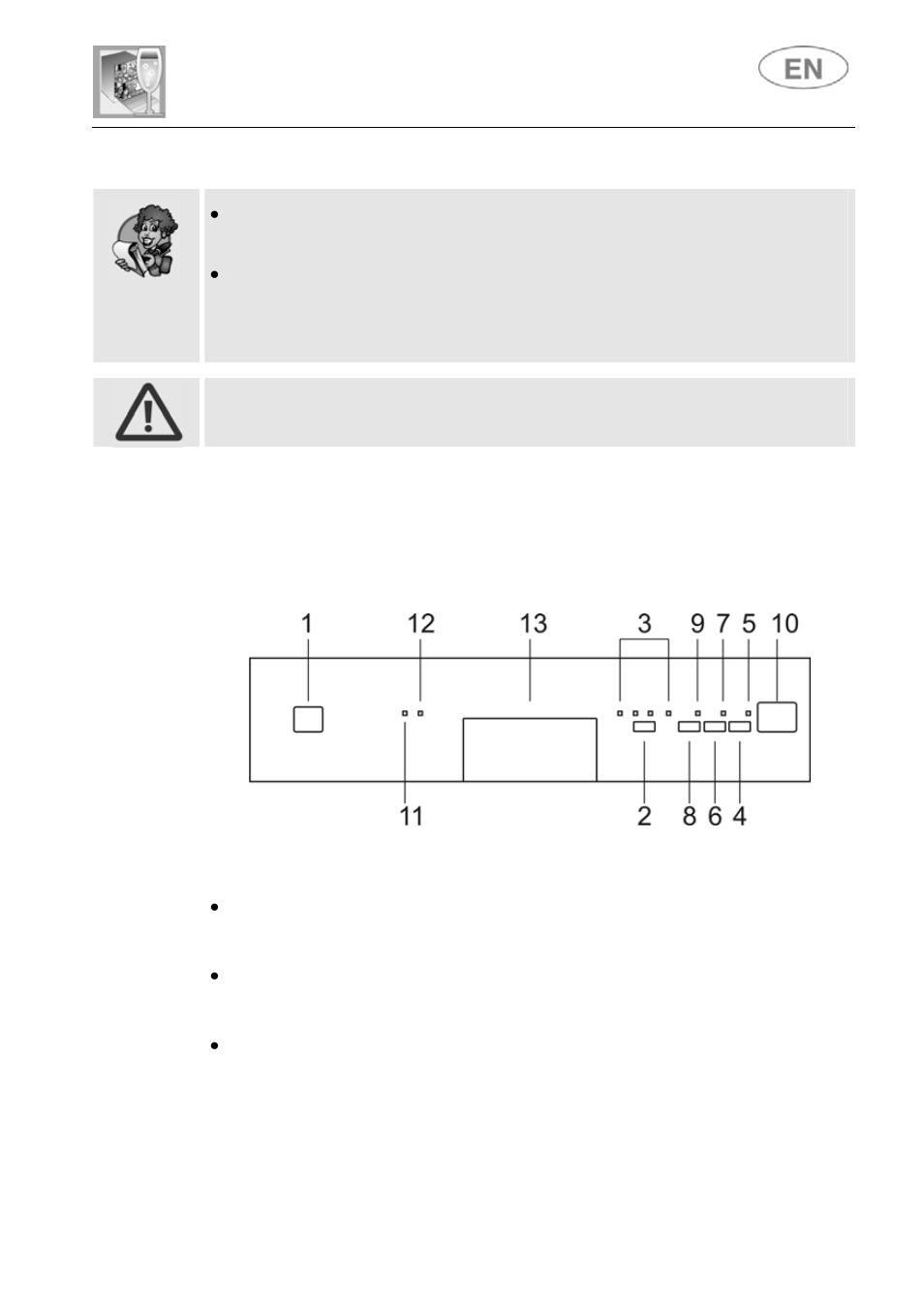 User instructions | DE DIETRICH DVY1010 User Manual | Page 19 / 33