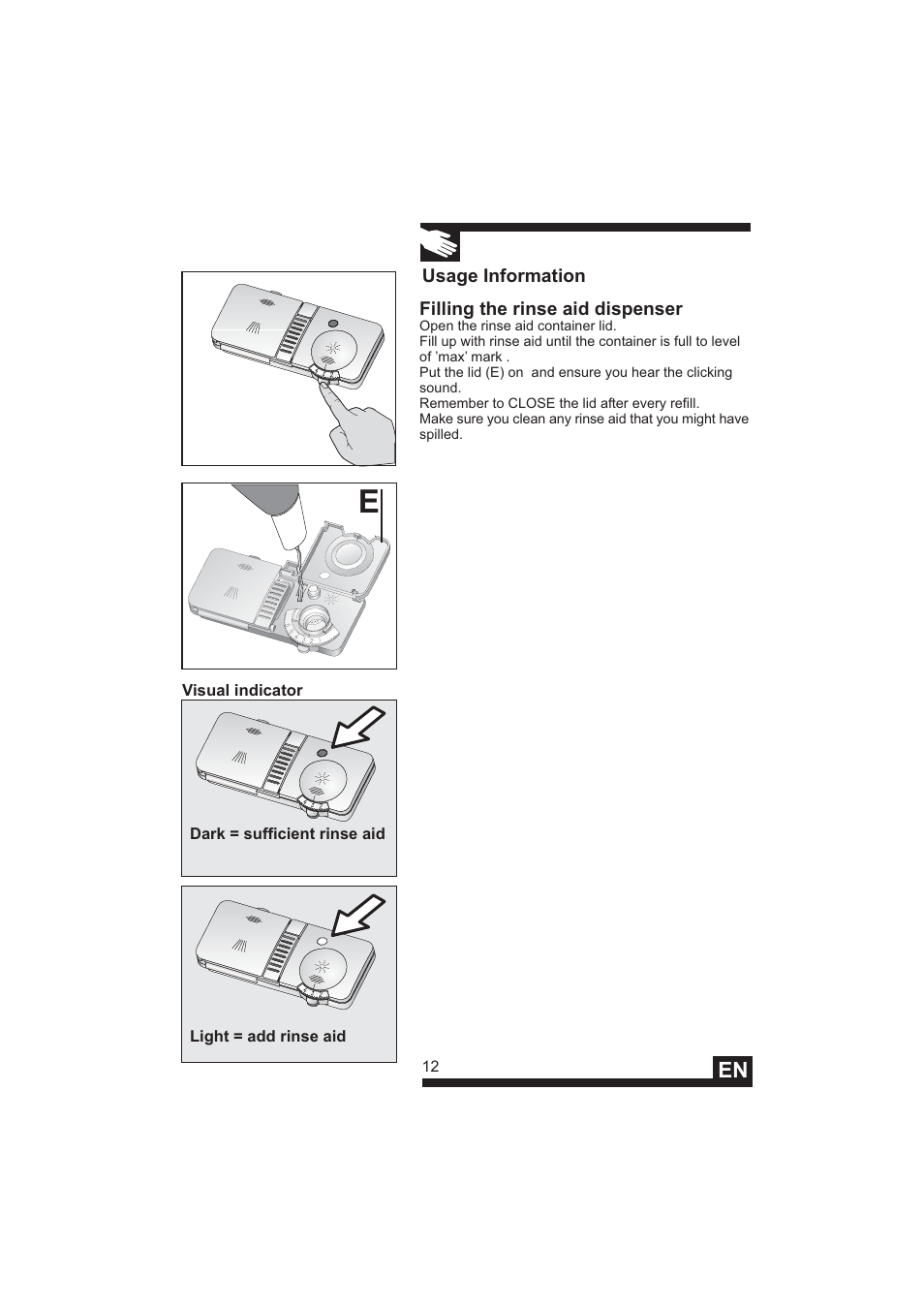 DE DIETRICH DVY640 User Manual | Page 14 / 19