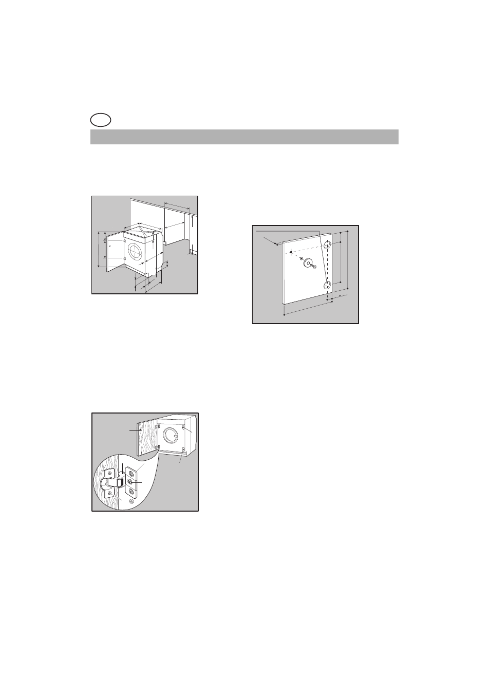 Building-in, Preparation and assembly of the door | DE DIETRICH LZ9619E1 User Manual | Page 10 / 32