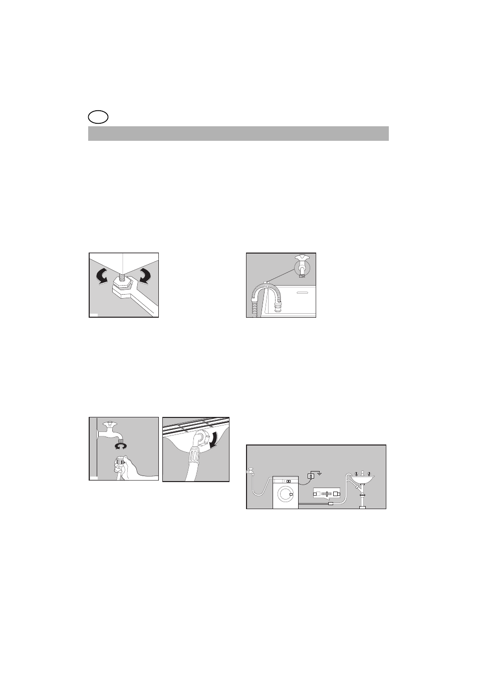 Installation positioning, Water inlet, Water drainage | DE DIETRICH LZ9619E1 User Manual | Page 8 / 32