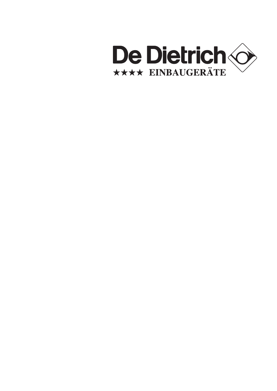 DE DIETRICH VM7451 User Manual | 61 pages